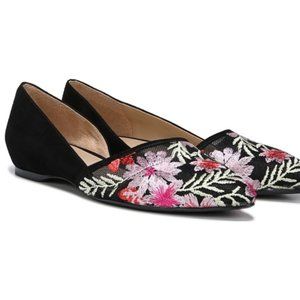 NATURALIZER Samantha 3 D'Orsay Flat Floral 8.5M